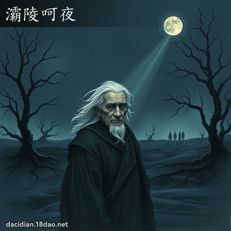 灞陵呵夜 - 国语大辞典配图