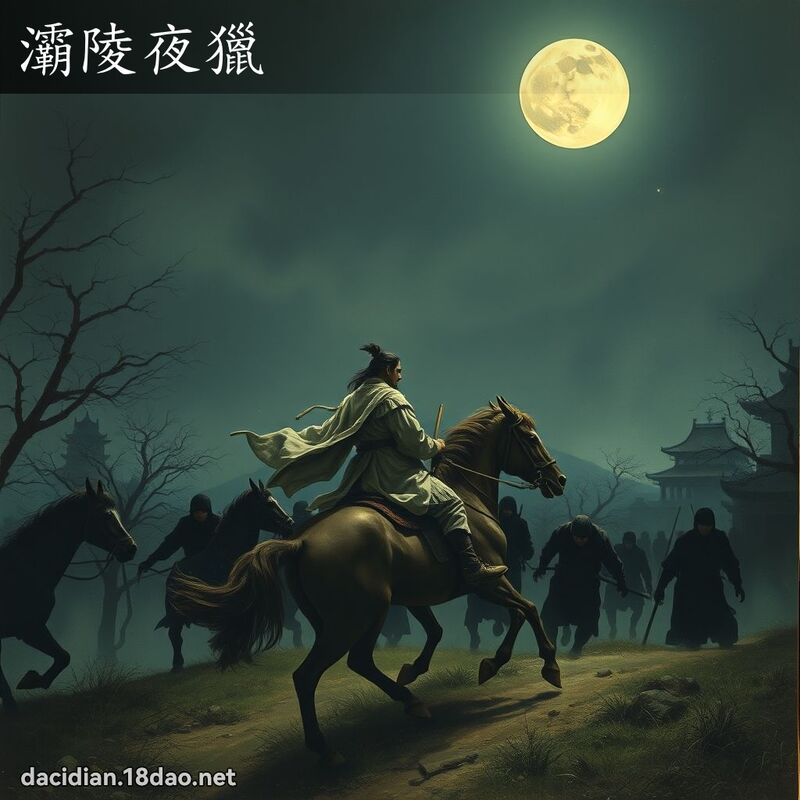 灞陵夜猎 - 国语大辞典配图