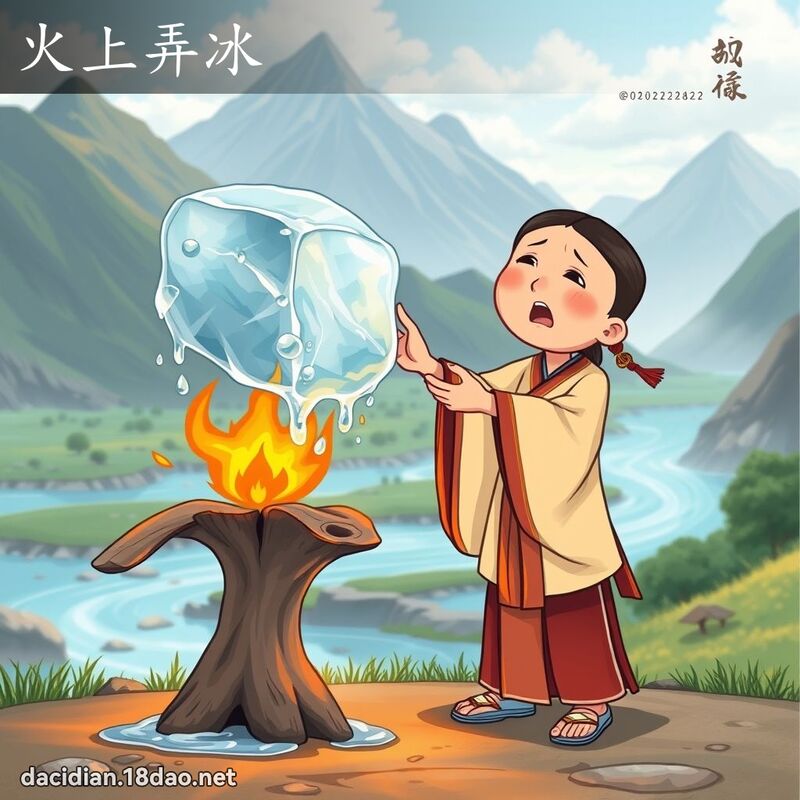 火上弄冰 - 國語大辭典配圖