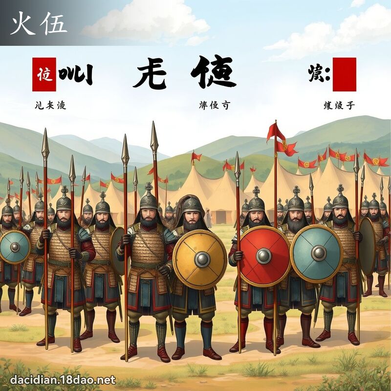 火伍 - 国语大辞典配图