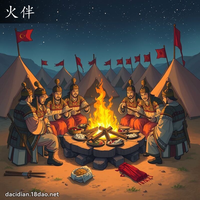 火伴 - 国语大辞典配图