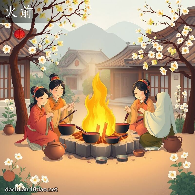 火前 - 國語大辭典配圖