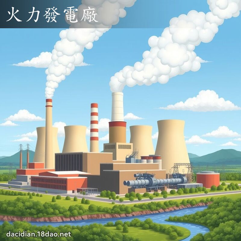 火力发电厂 - 国语大辞典配图