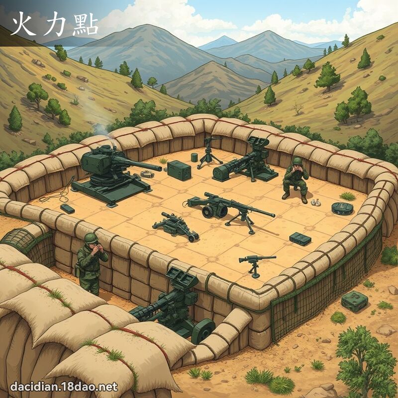 火力点 - 国语大辞典配图