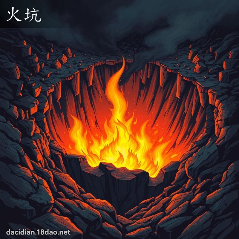 火坑 - 国语大辞典配图