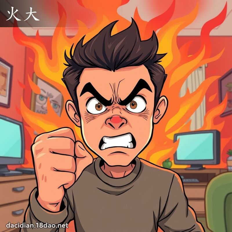 火大 - 國語大辭典配圖