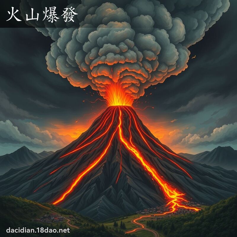 火山爆发 - 国语大辞典配图