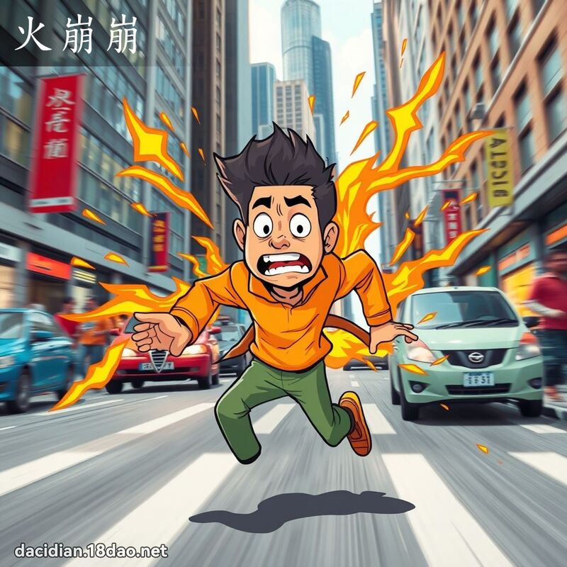 火崩崩 - 国语大辞典配图