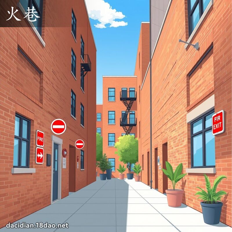 火巷 - 国语大辞典配图