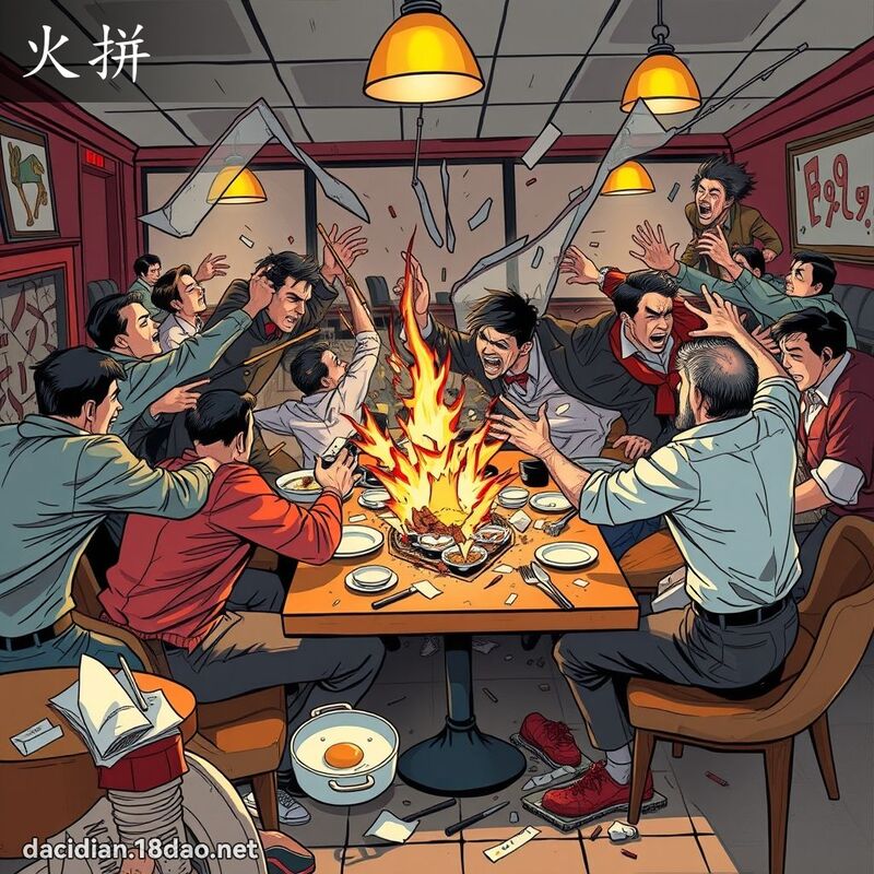 火拼 - 国语大辞典配图