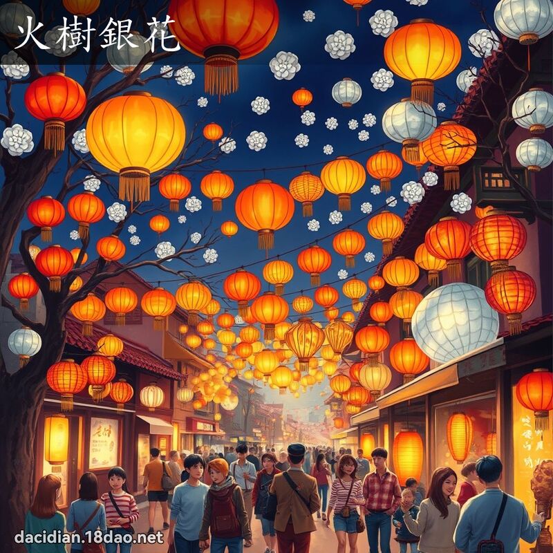 火树银花 - 国语大辞典配图