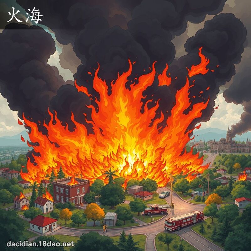 火海 - 國語大辭典配圖
