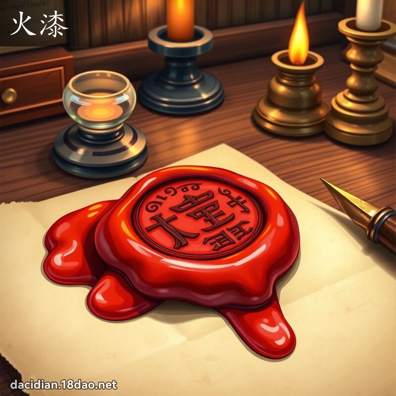 火漆 - 國語大辭典配圖