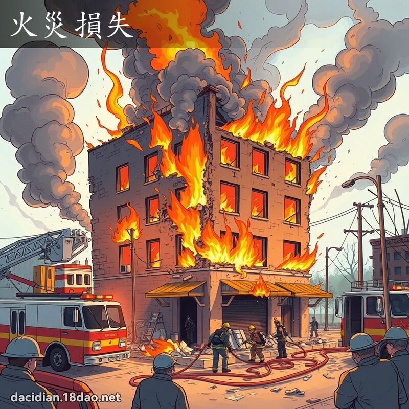 火災損失 - 國語大辭典配圖