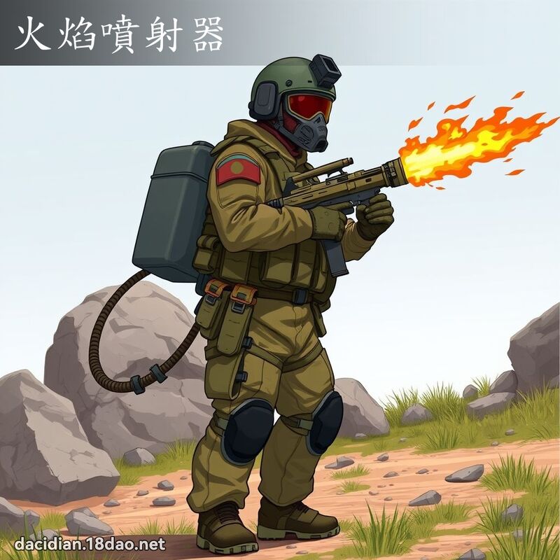 火焰噴射器 - 國語大辭典配圖