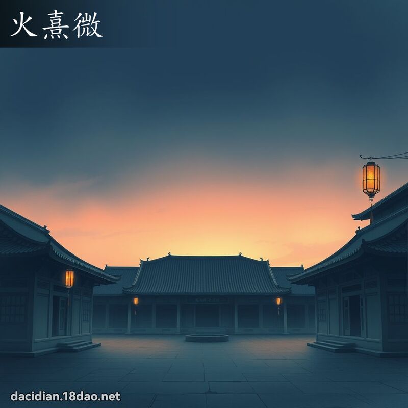 火熹微 - 國語大辭典配圖