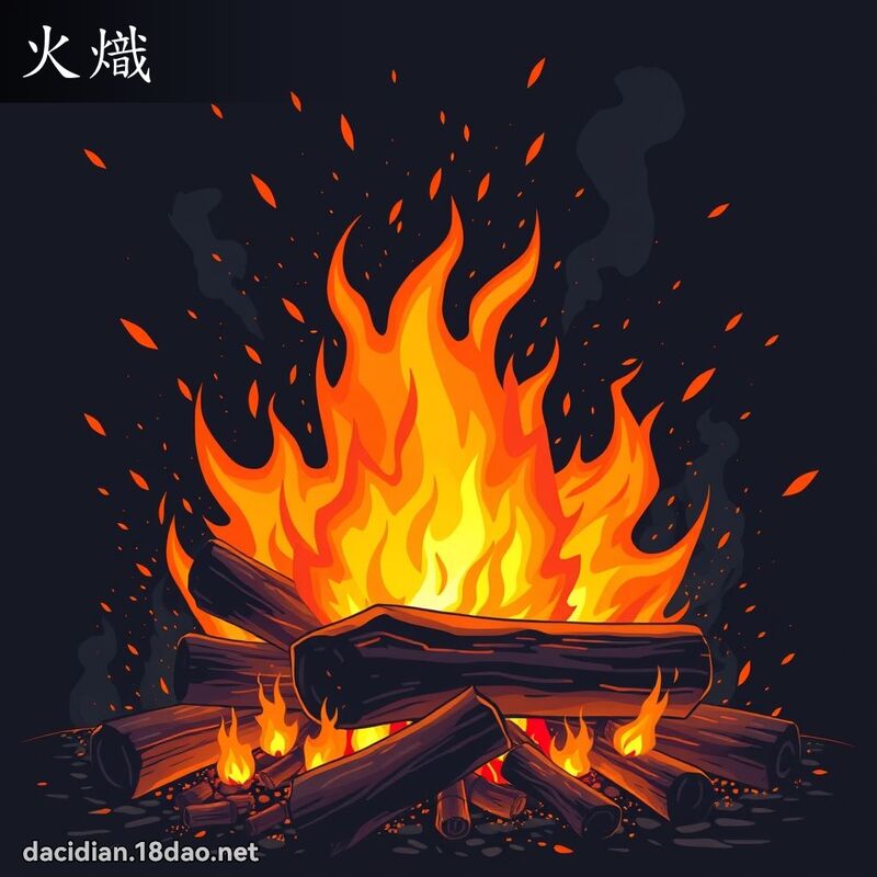 火熾 - 國語大辭典配圖
