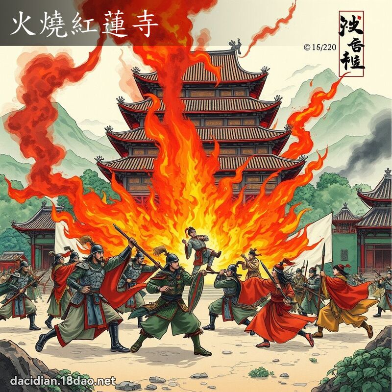 火燒紅蓮寺 - 國語大辭典配圖