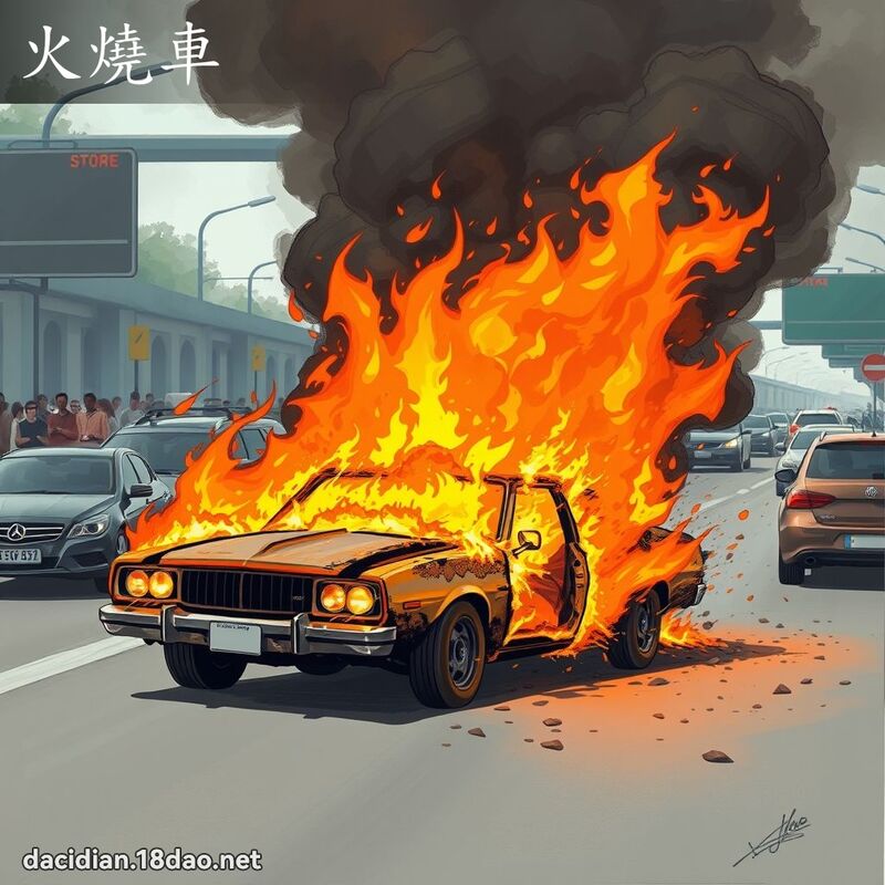 火燒車 - 國語大辭典配圖