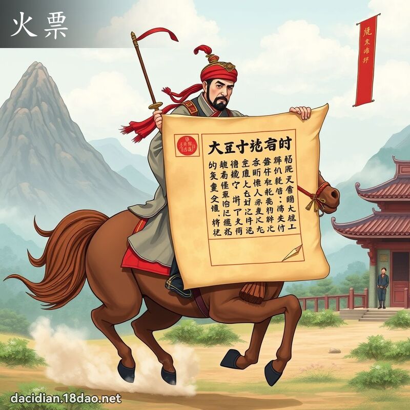 火票 - 國語大辭典配圖
