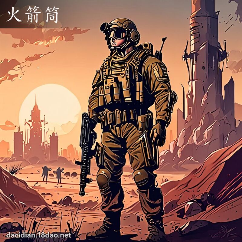 火箭筒 - 國語大辭典配圖