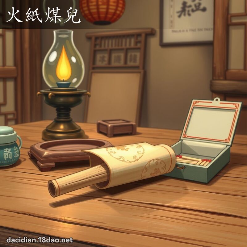 火紙煤兒 - 國語大辭典配圖