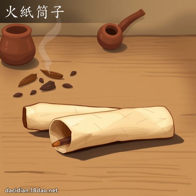 火纸筒子 - 国语大辞典配图