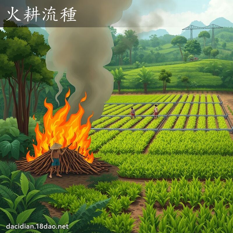 火耕流種 - 國語大辭典配圖