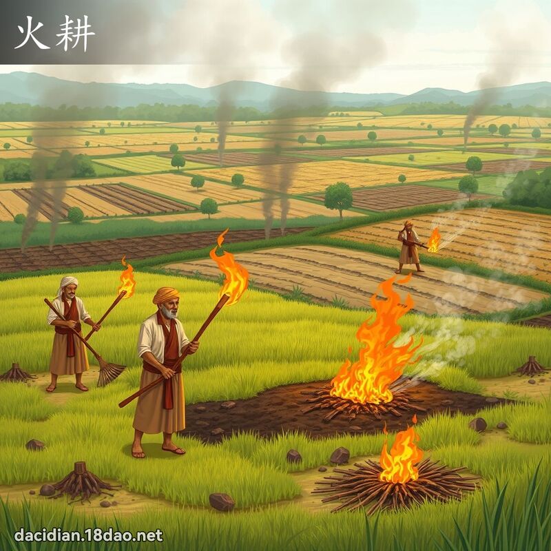 火耕 - 國語大辭典配圖