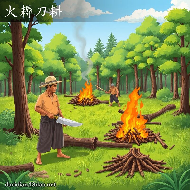 火耨刀耕 - 国语大辞典配图