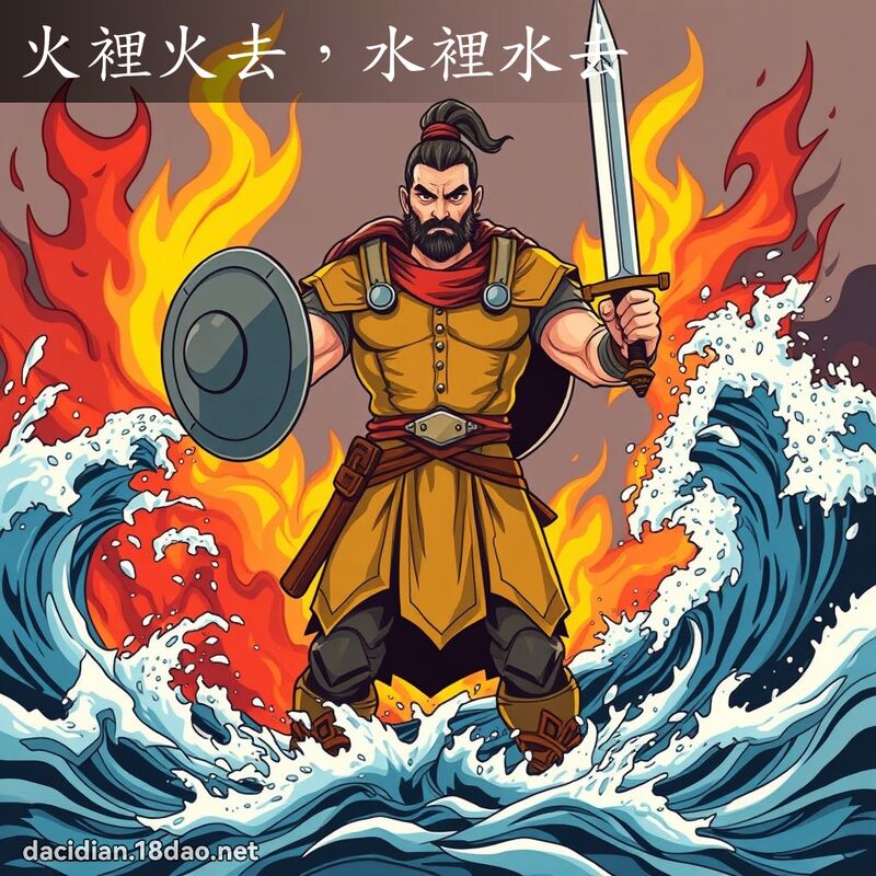 火裡火去，水裡水去 - 國語大辭典配圖