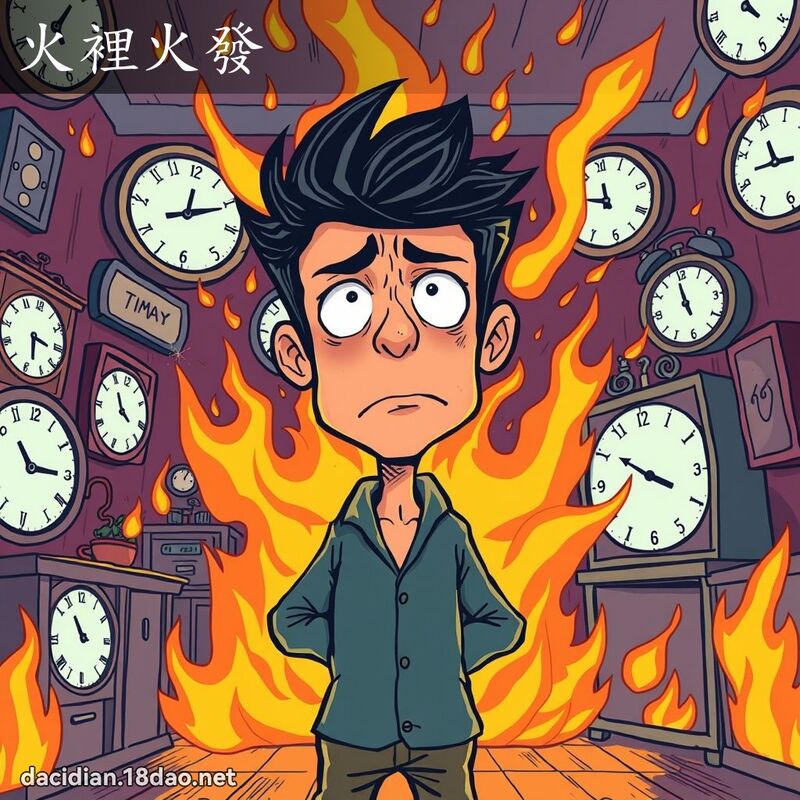 火里火发 - 国语大辞典配图