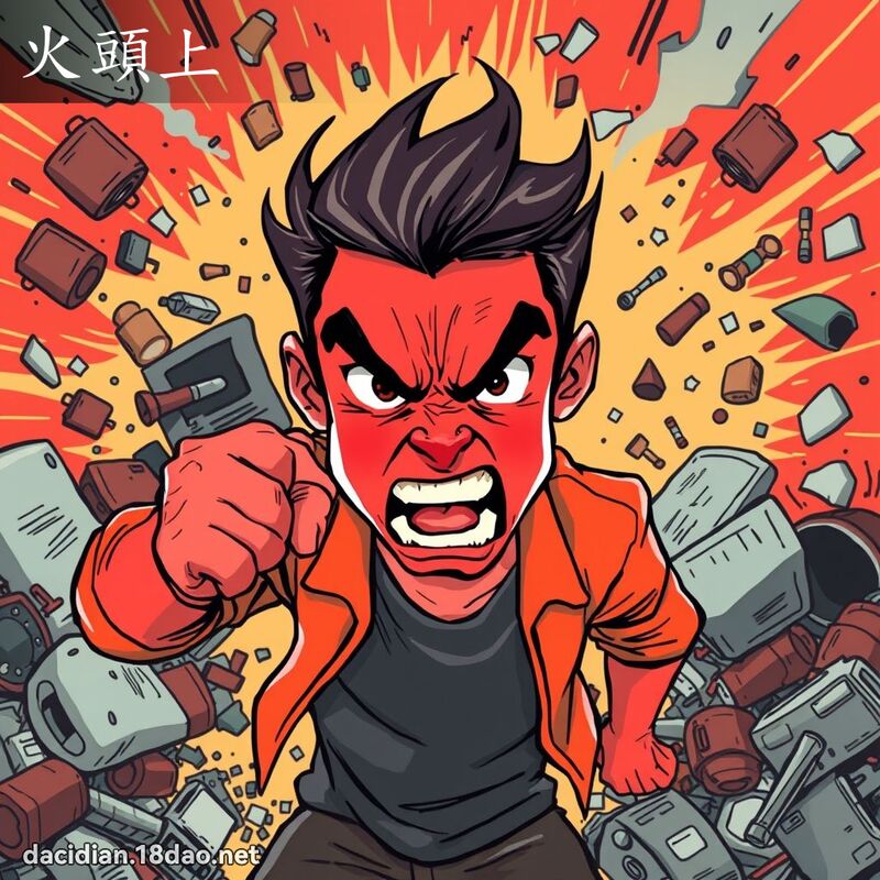火头上 - 国语大辞典配图