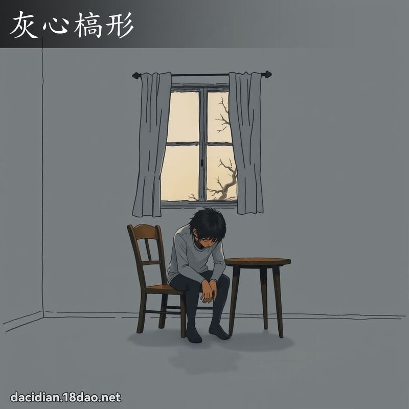 灰心槁形 - 国语大辞典配图