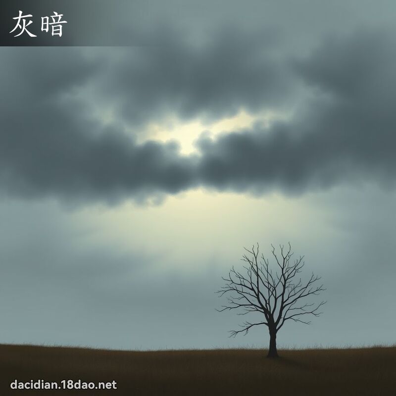 灰暗 - 國語大辭典配圖