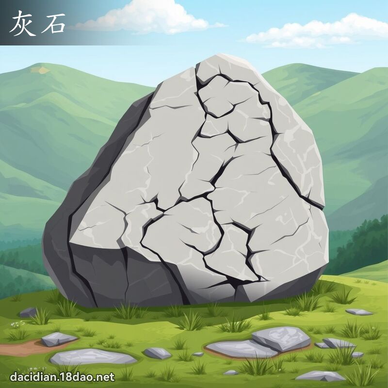 灰石 - 國語大辭典配圖