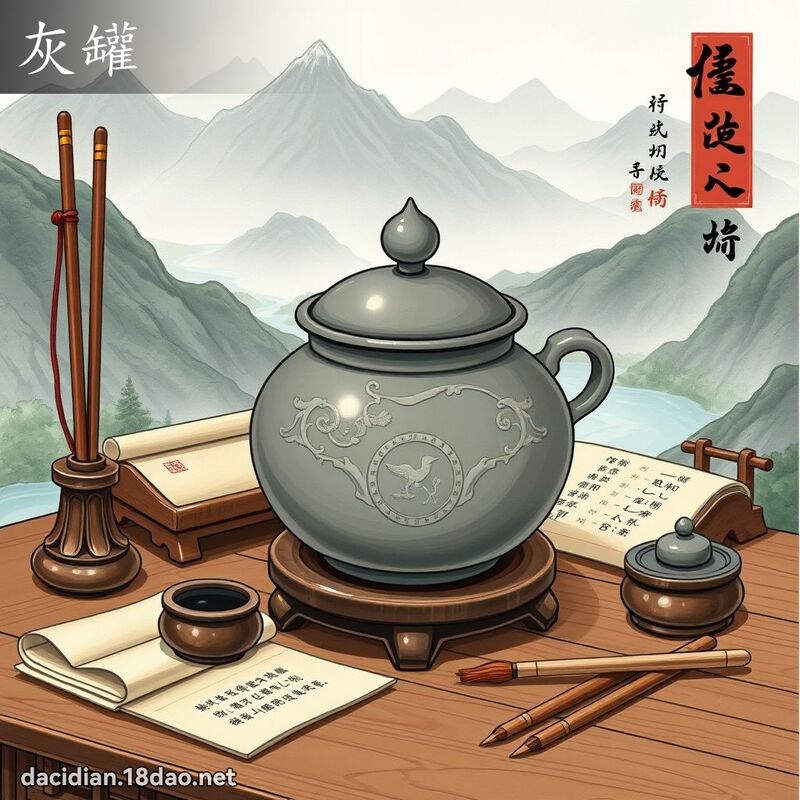 灰罐 - 国语大辞典配图