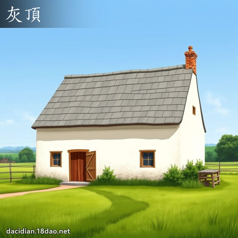 灰顶 - 国语大辞典配图