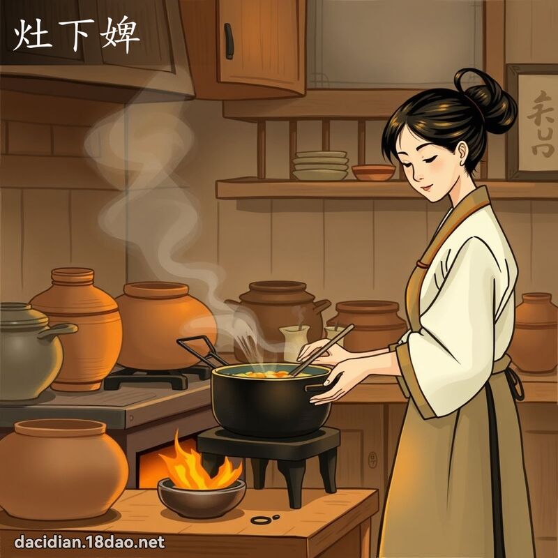 灶下婢 - 国语大辞典配图
