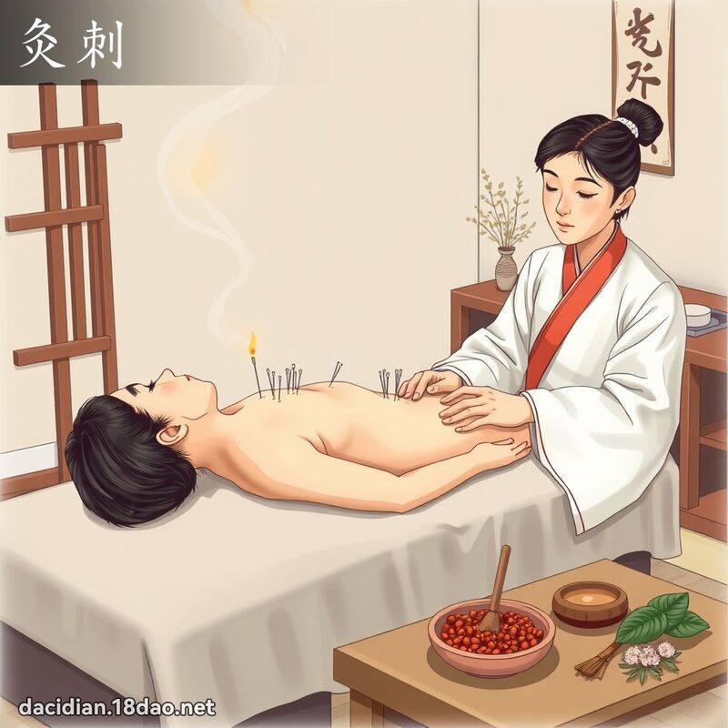 灸刺 - 國語大辭典配圖