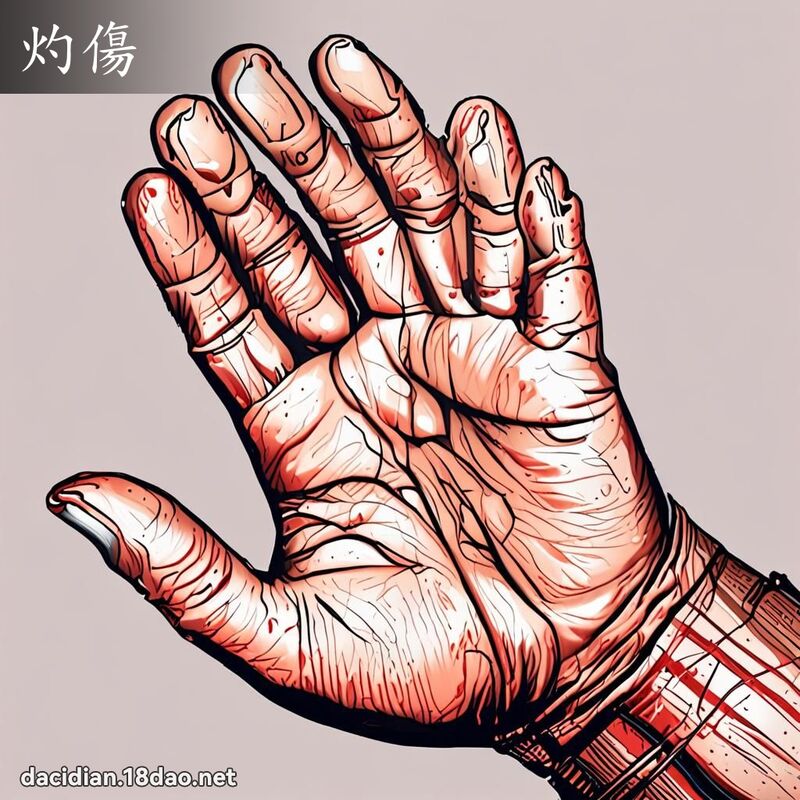 灼傷 - 國語大辭典配圖