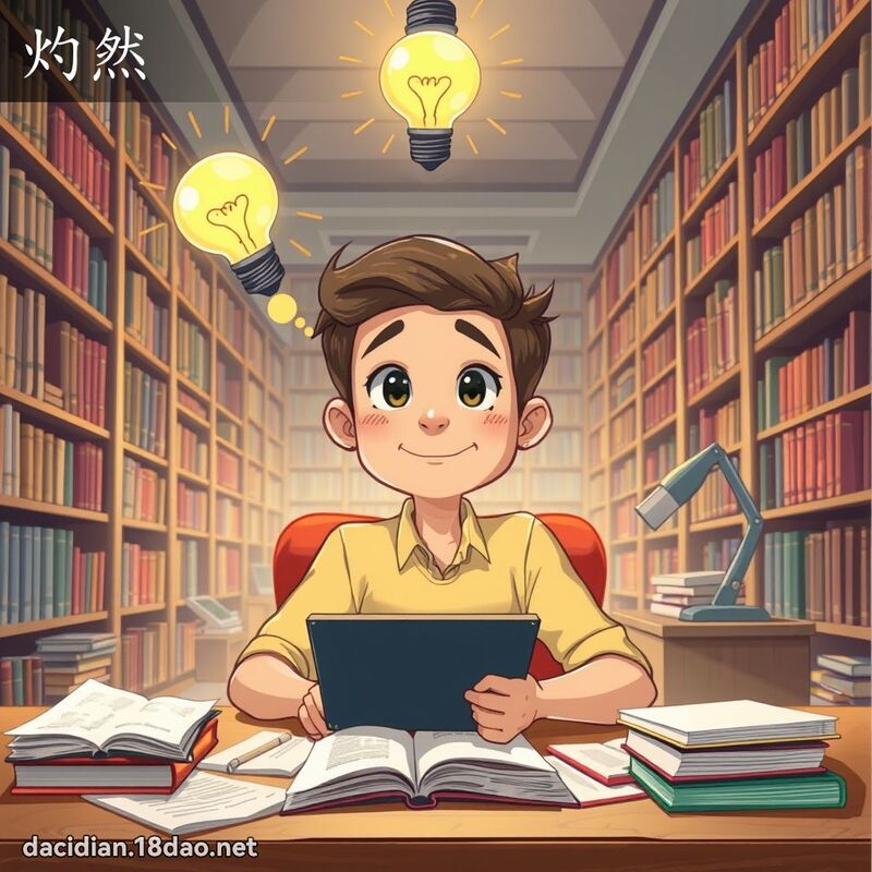灼然 - 國語大辭典配圖