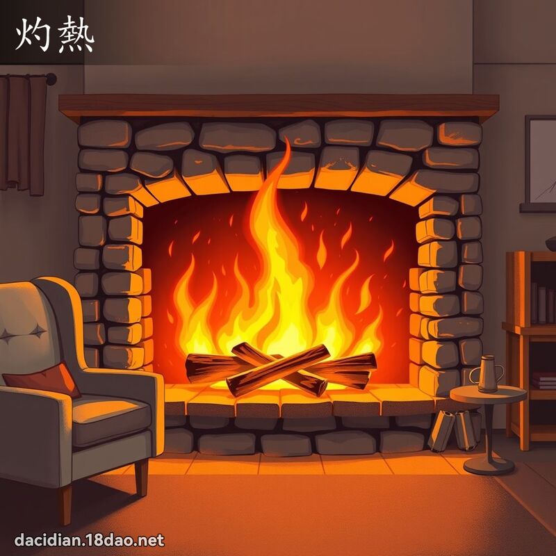 灼热 - 国语大辞典配图