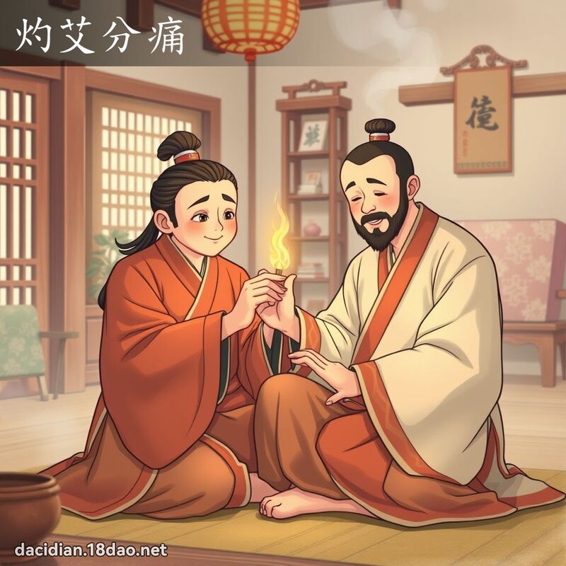 灼艾分痛 - 國語大辭典配圖