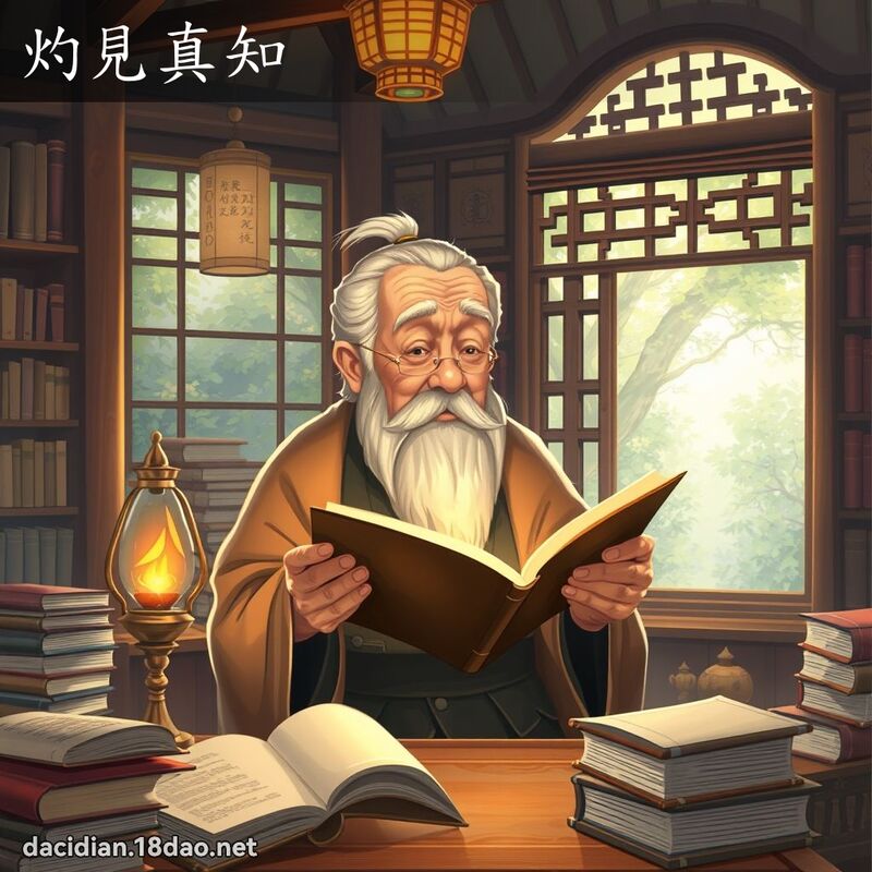 灼见真知 - 国语大辞典配图