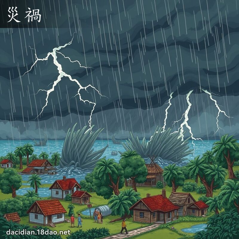 灾祸 - 国语大辞典配图