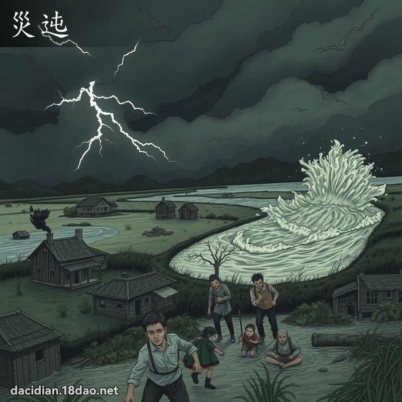 災迍 - 國語大辭典配圖