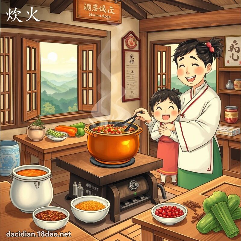 炊火 - 國語大辭典配圖