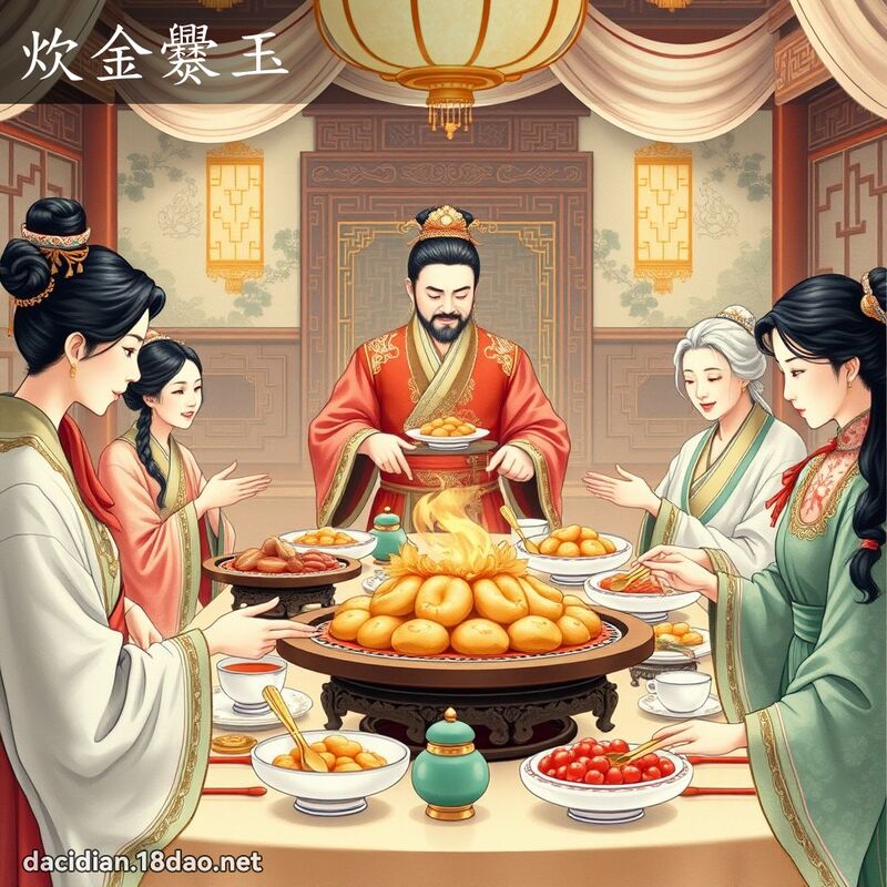 炊金爨玉 - 国语大辞典配图