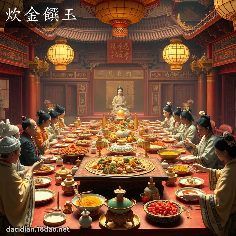 炊金饌玉 - 國語大辭典配圖
